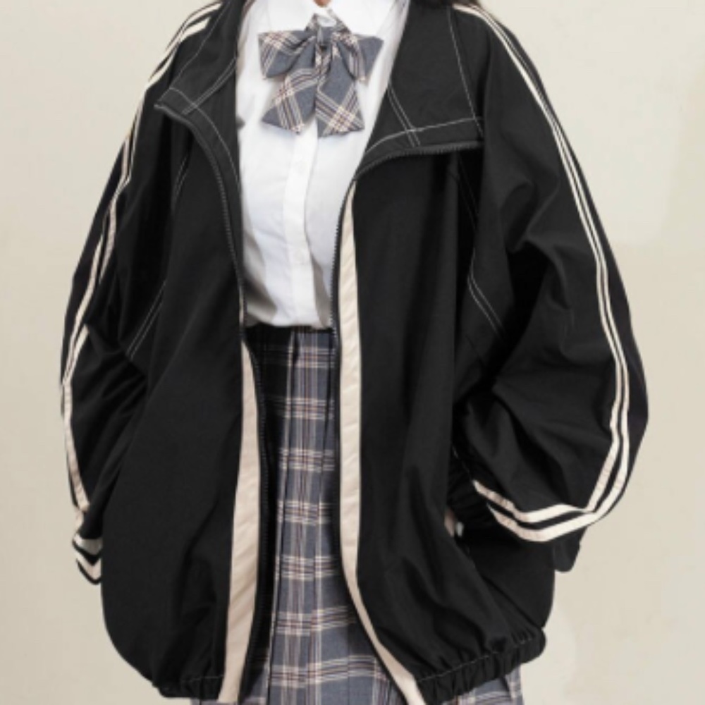 Black striped jacket